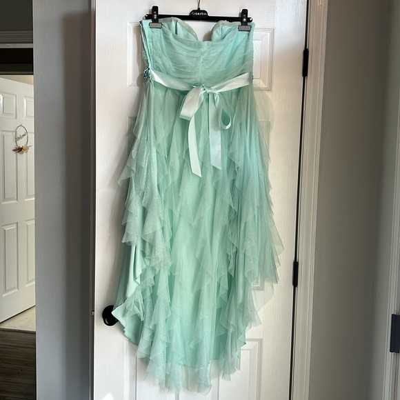 TEEZ ME size 17 Seafoam green strapless dress - Picture 3 of 6